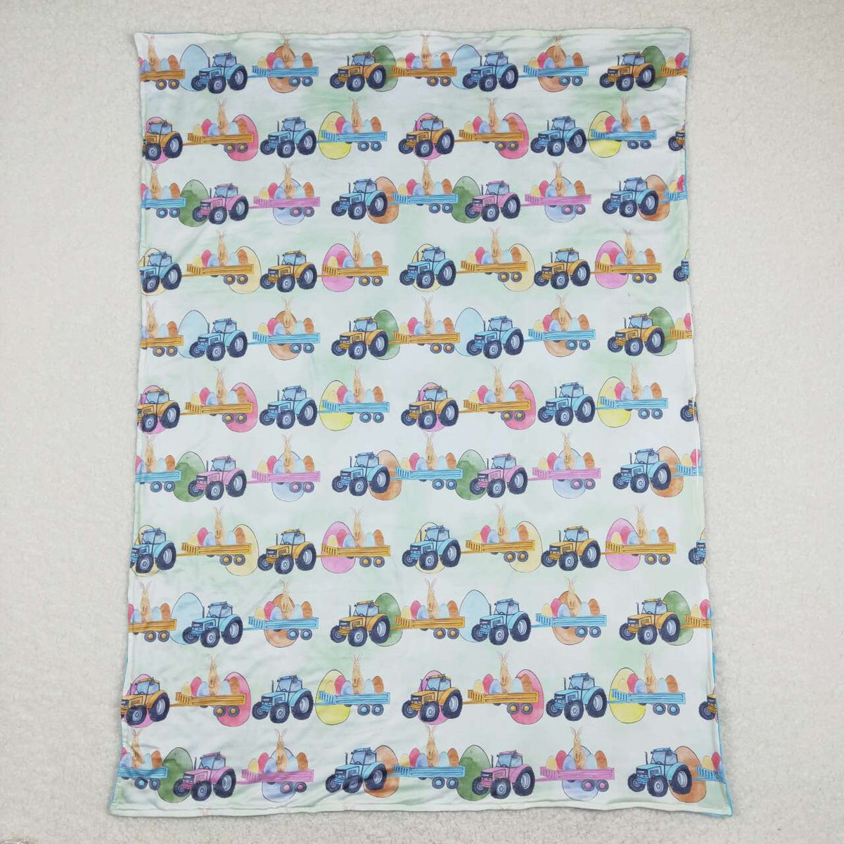 Sibling Baby Kids Rabbits Eggs Easter Blankets