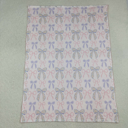 Sibling Baby Kids Flowers Bows Blankets