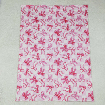 Sibling Baby Kids Colorful Bows Flowers Blankets