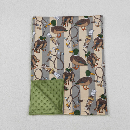 Sibling Baby Kids Camo Ducks Hunting Bows Blankets