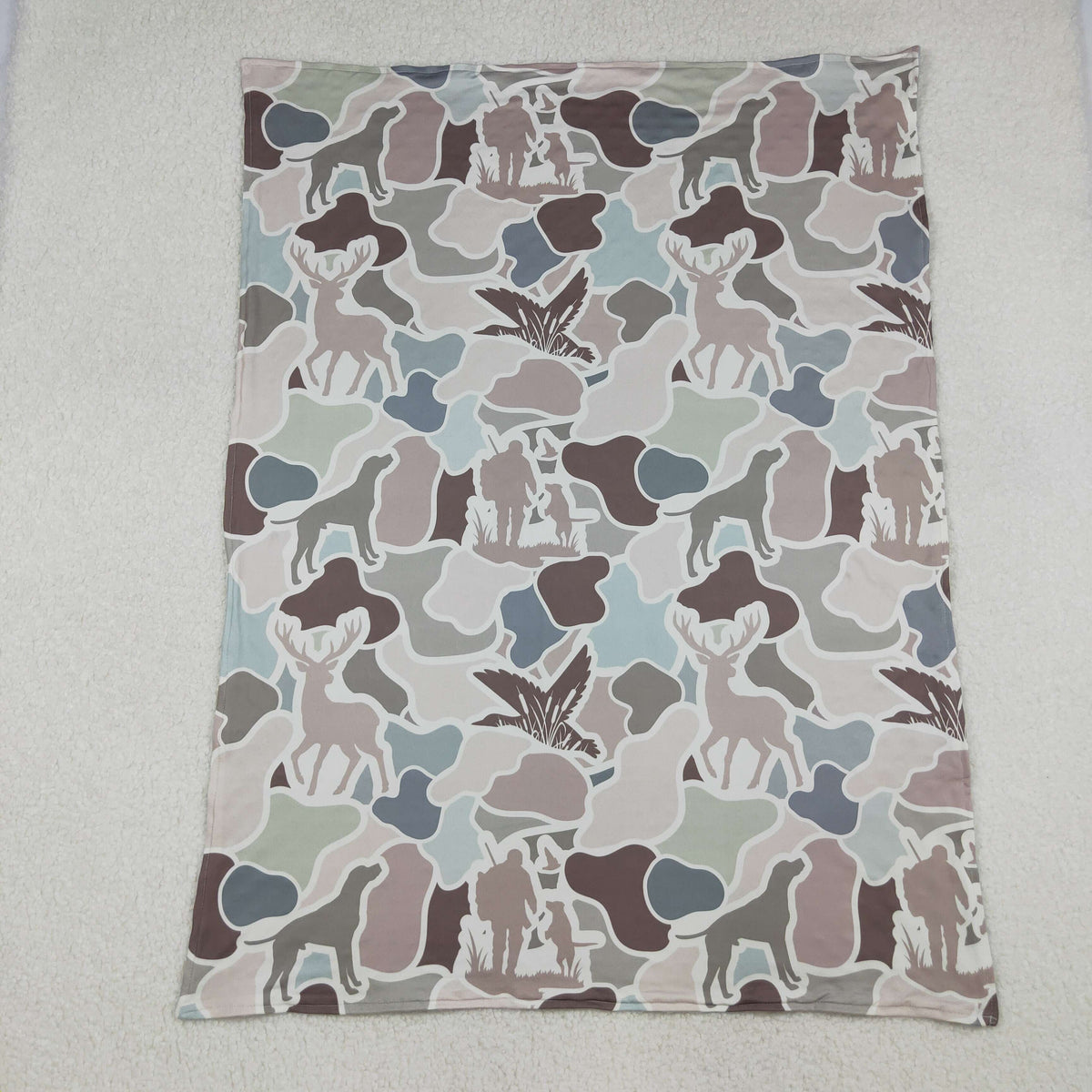 Sibling Baby Kids Camo Ducks Hunting Bows Blankets