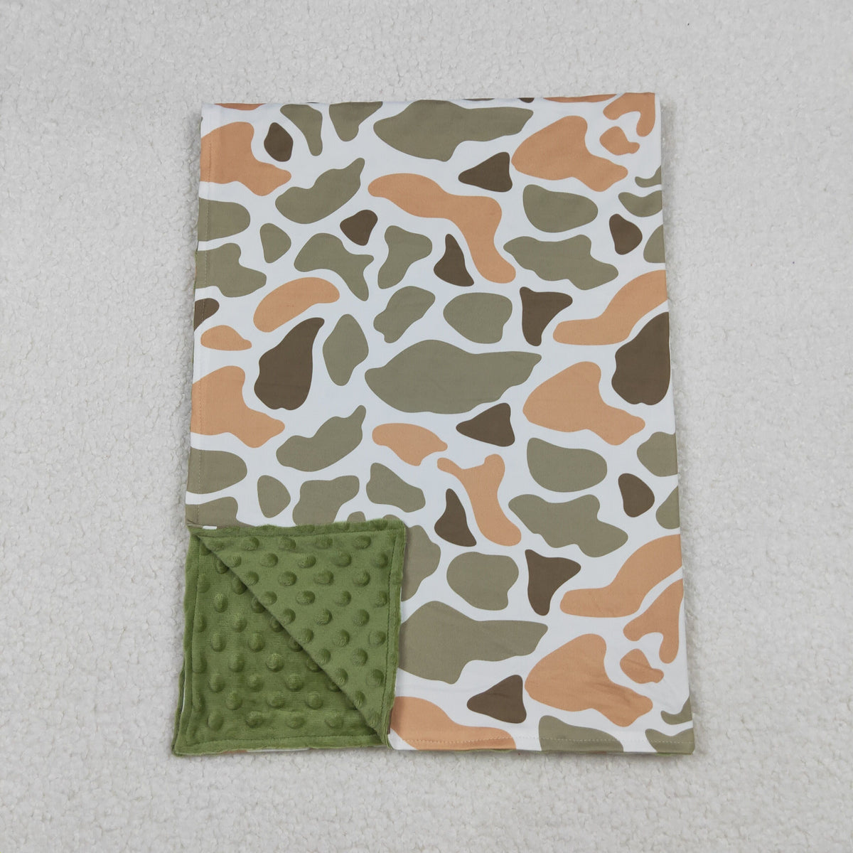 Sibling Baby Boys Green Orange Camo Southern Pajamas Button Shirts Hoodies Top