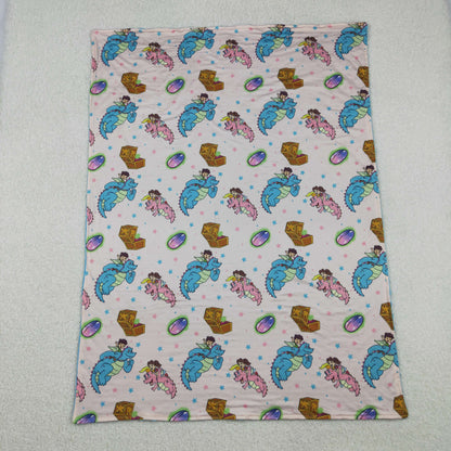 Sibling Baby Kids Cartoon Dolls Blankets