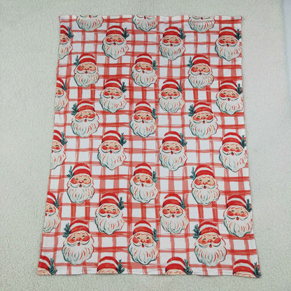 Sibling Baby Girls Red Checked Santa Ruffle Pant Christmas Pajamas Set Dress Blanked