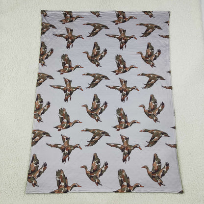 Sibling Baby Boys Camo Ducks Plaid Pant Hunting Pajamas Sets Zip Romper Pant Blanked
