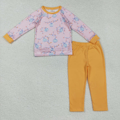 Sibling Baby Boys Long Sleeve Pumpkins Top Pant Fall Pajama s Clothes Sets