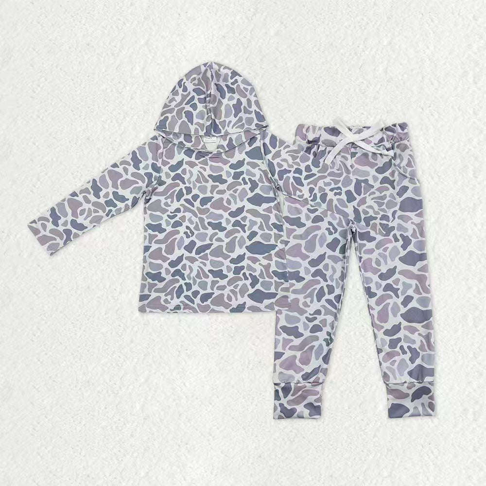 Sibling Baby Boys Southern Camo Hoodies Top Pockets Legging Pant Clothes Sets