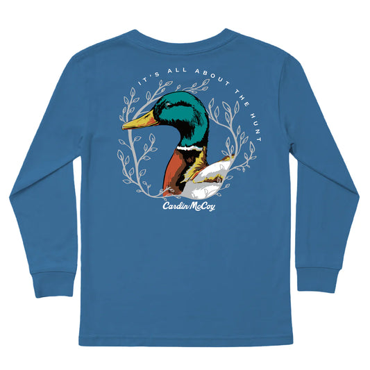 Cardin McCoy Boys “It’s All About the Hunt” Long Sleeve Tee | Southern Boutique Duck Shirt
