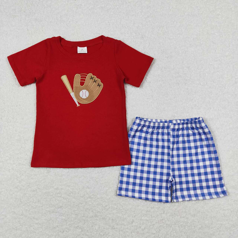 BSSO0353 boy clothes baseball summer outfit