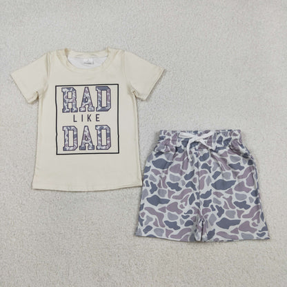 Sibling Baby Boys Rabbits Ducks Top Camo Pockets Shorts Clothes Sets