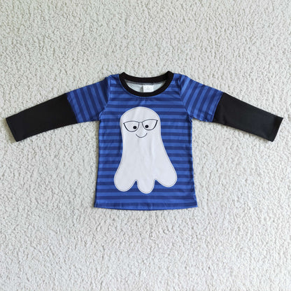 Sibling Baby Boys Girls Ghosts Pumpkins Halloween Tee Shirts Top