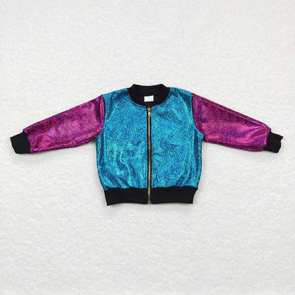 Sibling Baby Boys Sequin Zipper Jackets Top