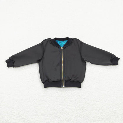 Sibling Baby Boys Sequin Zipper Jackets Top