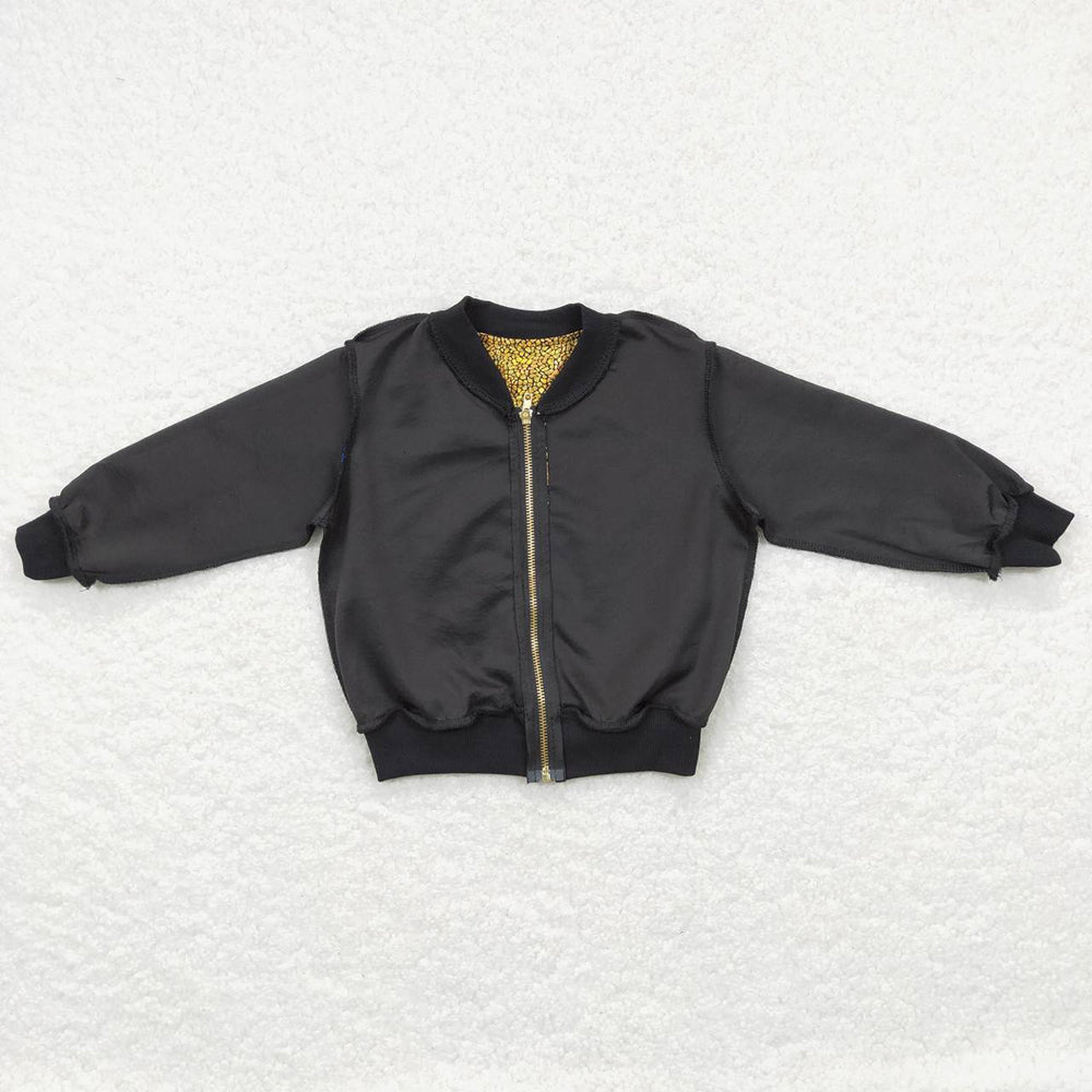 Sibling Baby Boys Sequin Zipper Jackets Top