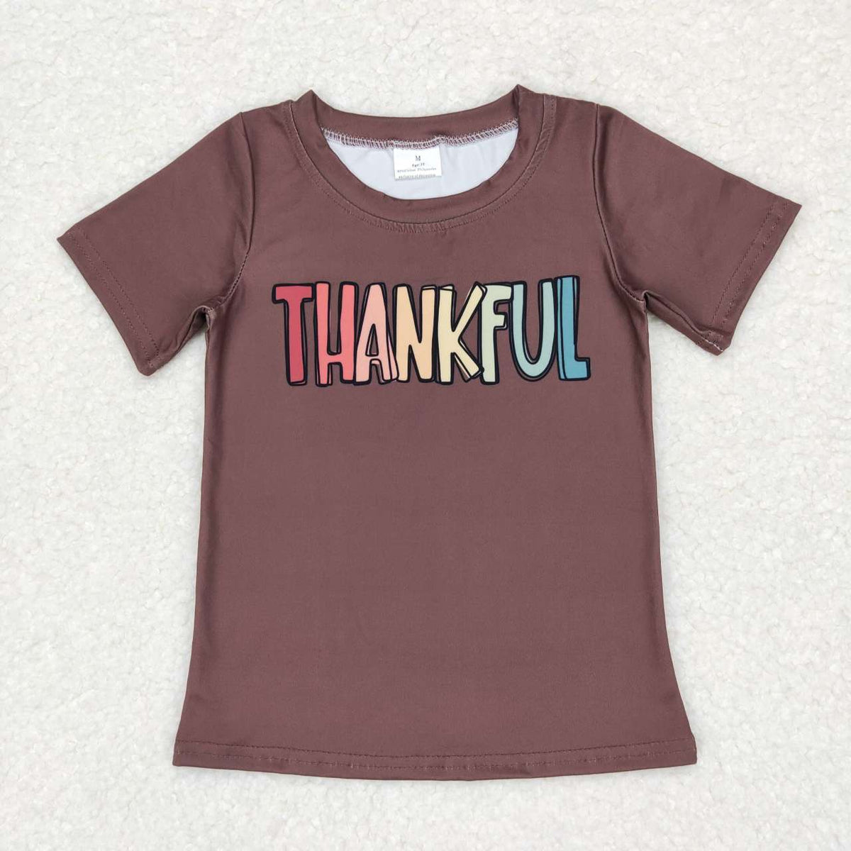 Sibling Baby Boys Girls Turkey Checked Stripe Thanksgiving Tee Shirts Top