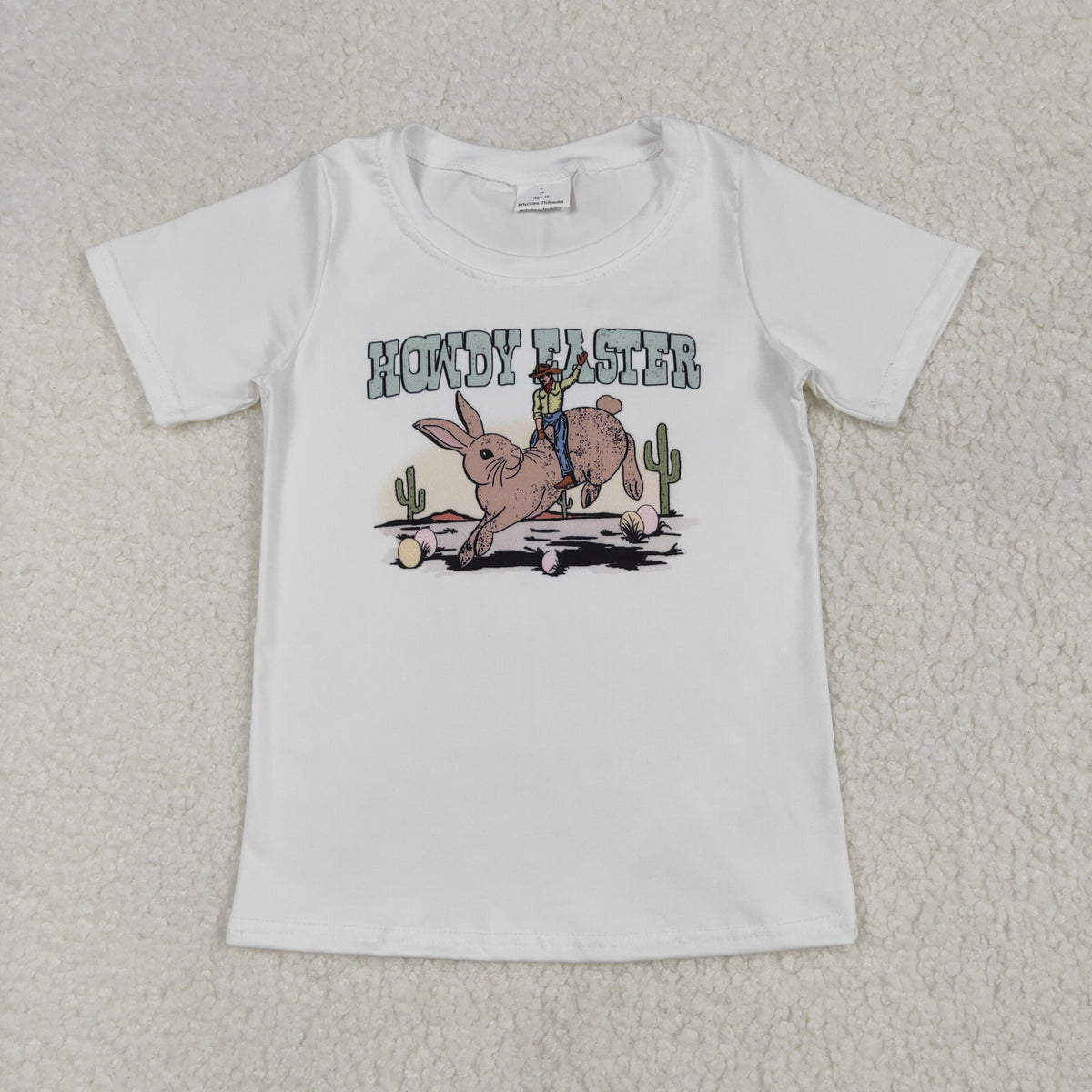 Sibling Baby Boys Girls Eggs Rabbits Easter Tee Shirts Top