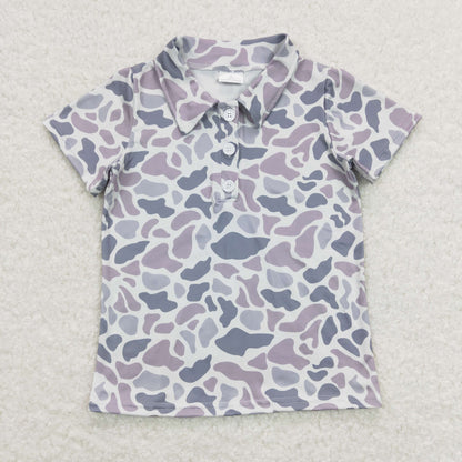 Sibling Baby Boys Southern Camo Pullover Polo Shirts Tops