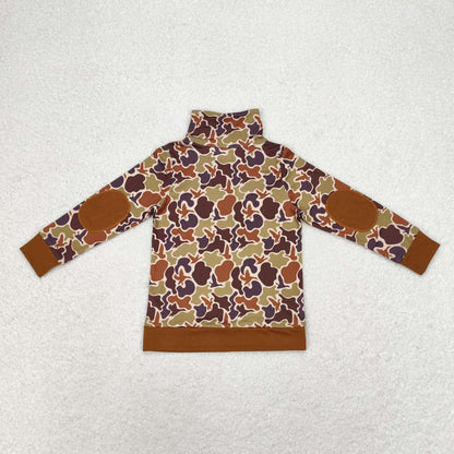 Sibling Baby Boys Brown Khaki Camo Southern Hunting Clothing Tops Romper