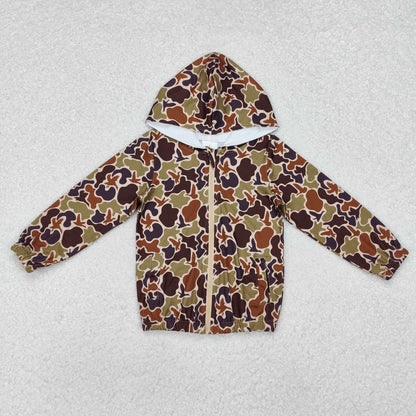 Sibling Baby Boys Brown Khaki Camo Southern Hunting Clothing Tops Romper