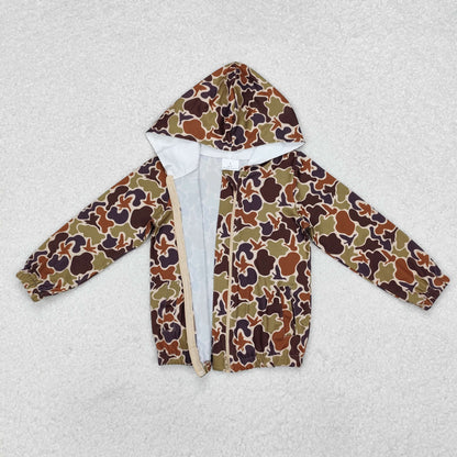 Sibling Baby Boys Brown Khaki Camo Southern Hunting Clothing Tops Romper