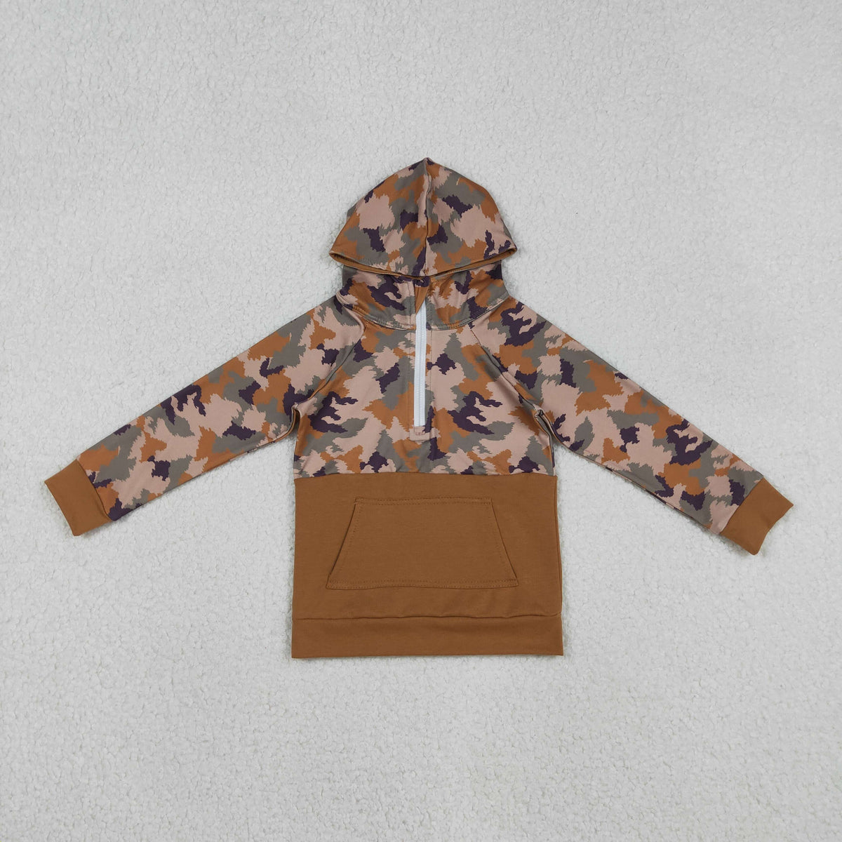Sibling Baby Boys Southern Camo Pocket Zipper Hunting Hoodies Tops