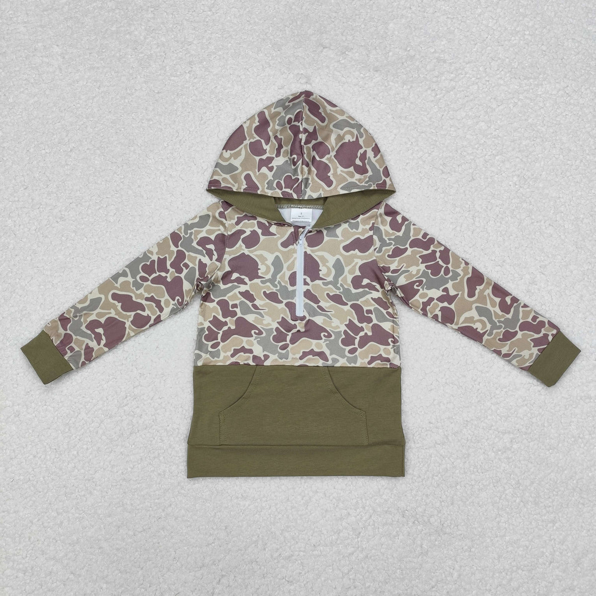 Sibling Baby Boys Southern Camo Pocket Zipper Hunting Hoodies Tops