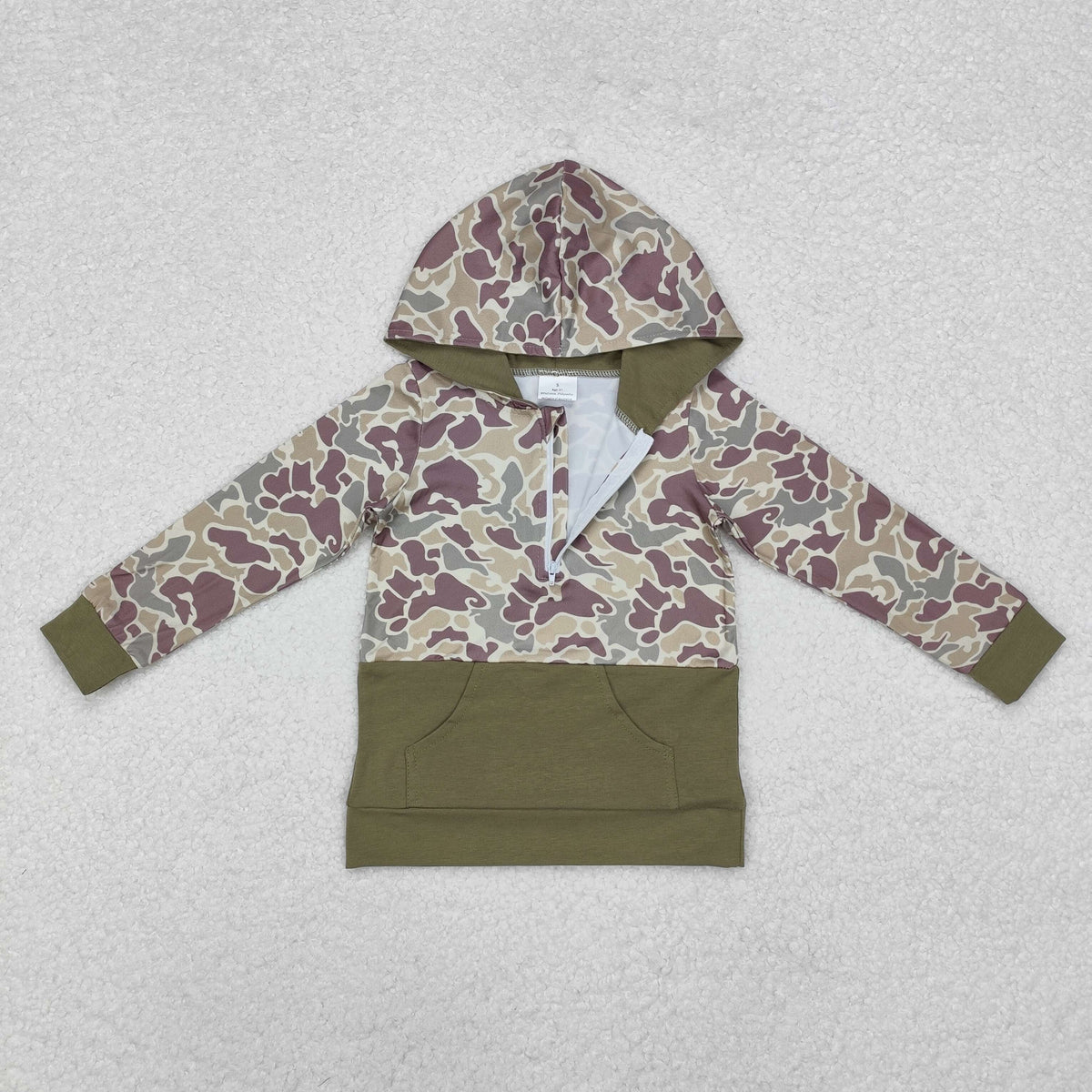 Sibling Baby Boys Southern Camo Pocket Zipper Hunting Hoodies Tops
