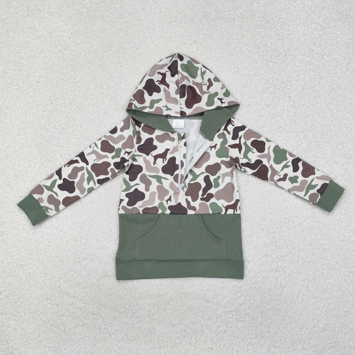 Sibling Baby Boys Southern Camo Pocket Zipper Hunting Hoodies Tops