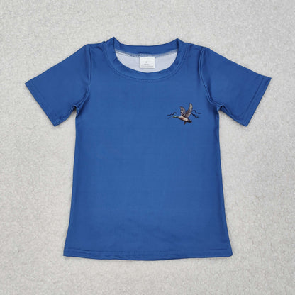 Sibling Baby Boys Short Sleeves Camo Deer Ducks Dogs Hunting T-shirts Top