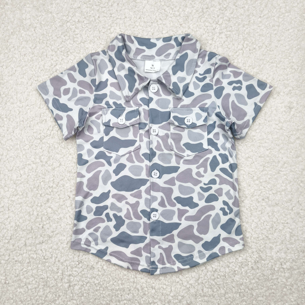 Sibling Baby Boys Southern Camo Pullover Polo Shirts Tops