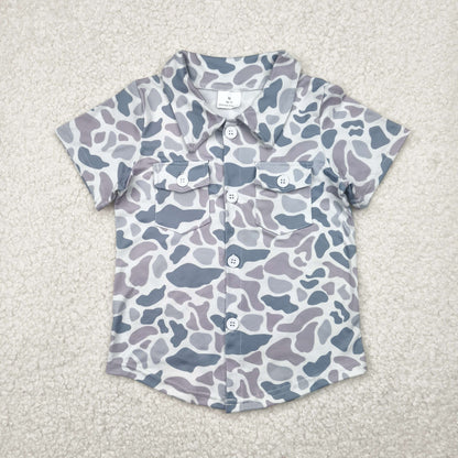 Sibling Baby Boys Southern Camo Pullover Polo Shirts Tops