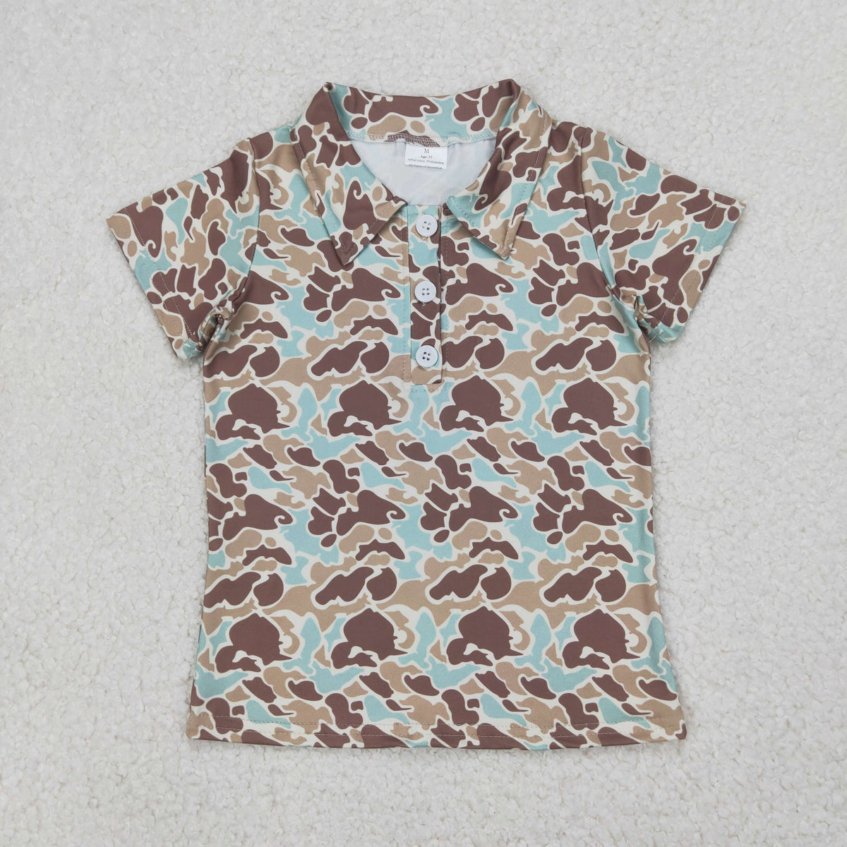 Sibling Baby Boys Southern Khaki Camo Polo Hoodie Tops Pockets Shorts Set Shorts Rompers