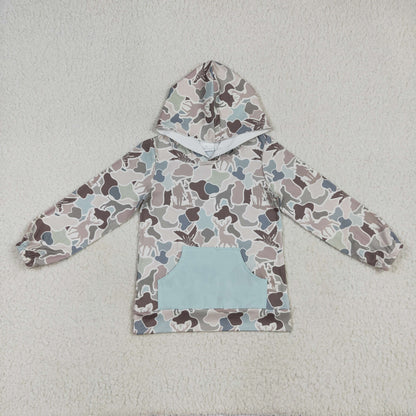 Sibling Baby Boys Ducks Dogs Deer Camo Calls Southern Hunting Hoodies Top Blankets