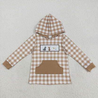 Sibling Baby Kids Camo Embroidery Ducks Dogs Deer Pocket Zip Hunting Hoodies Top