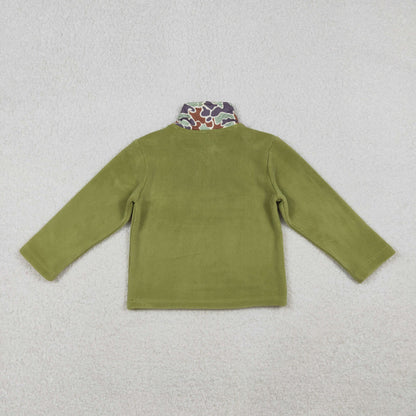 Sibling Baby Boys Girls Long Sleeve Sherpa Zipper Pullovers Top