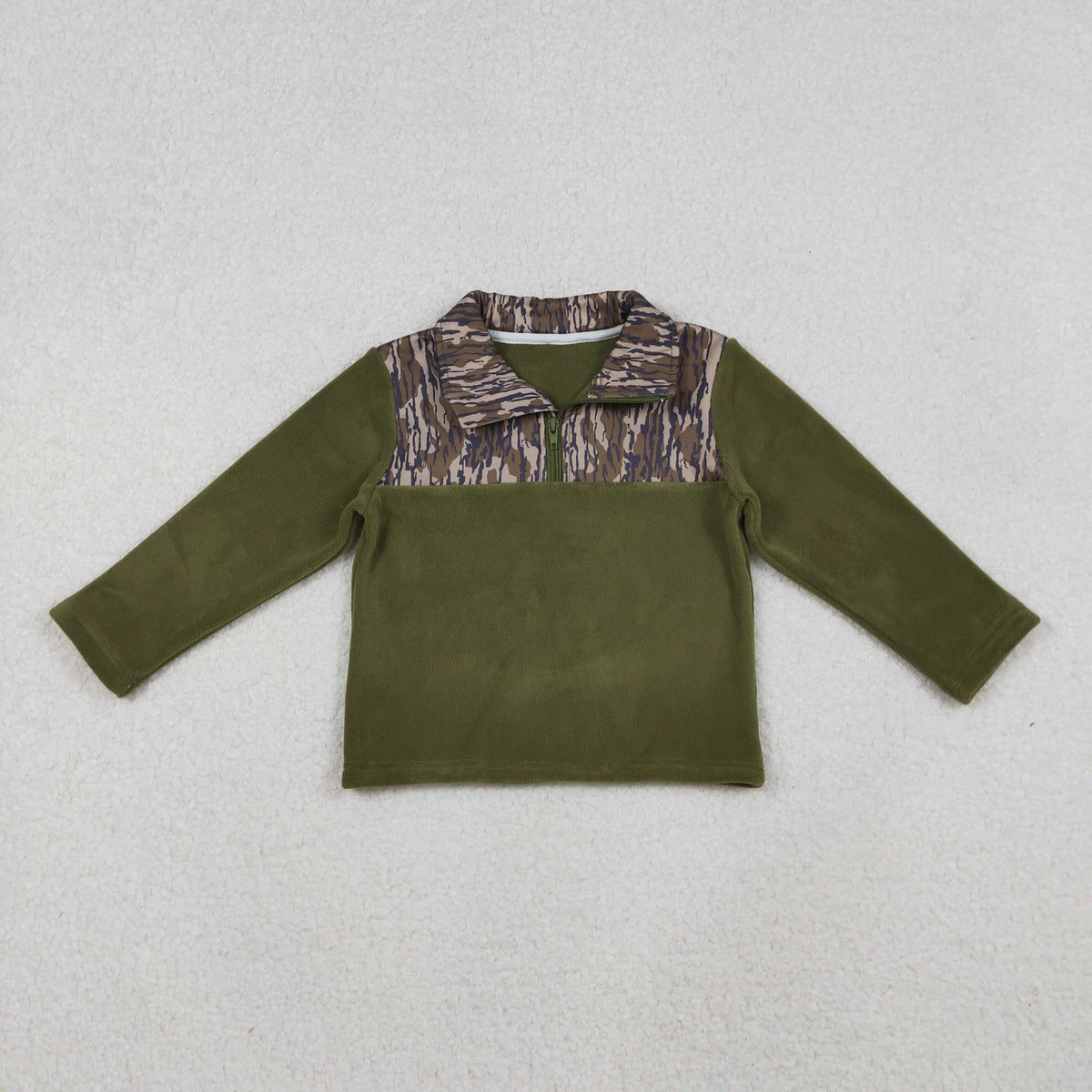 Sibling Baby Boys Girls Long Sleeve Sherpa Zipper Pullovers Top