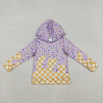Sibling Baby Boys Girls Mardigras Sprinkles Drip Hoodies Shorts Skorts Bottom