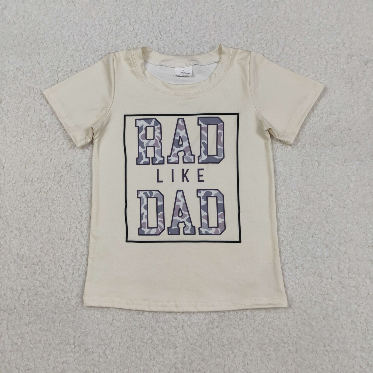 Sibling Baby Boys Short Sleeves Camo Mama's Boy Tee Shirts Tops