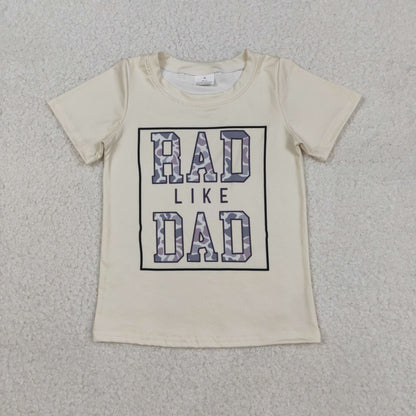 Sibling Baby Boys Short Sleeves Camo Mama's Boy Tee Shirts Tops