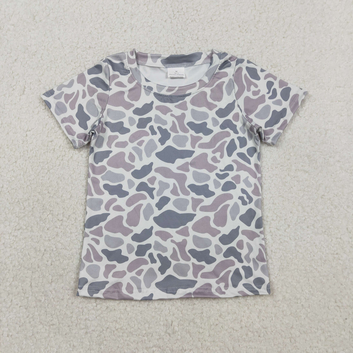 Sibling Baby Boys Southern Light Grey Camo Shirts Tops Shorts Pockets Short Clothes Sets