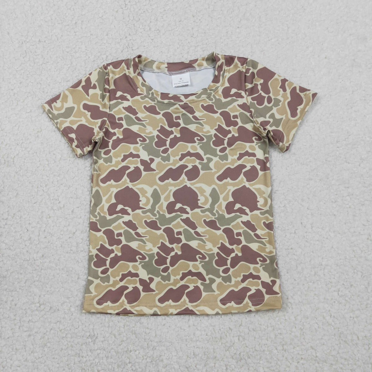 Sibling Baby Boys Short Sleeve Southern Hunting Camo T-shirts Top
