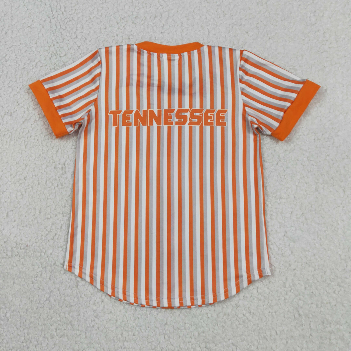 Sibling Baby Boys Short Sleeve Stripe Team Button T-shirts Top