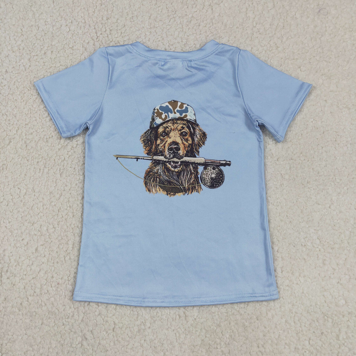 Sibling Baby Boys Short Sleeve Dogs Ducks Fishing Hunting T-shirts Tops