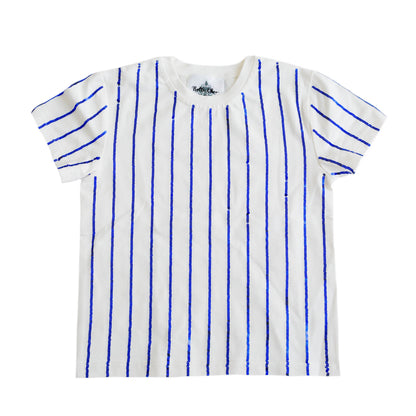 Royal Blue Sequin Striped Shirt