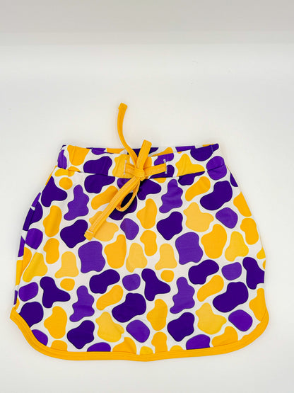 Camo Purple & Gold Skort