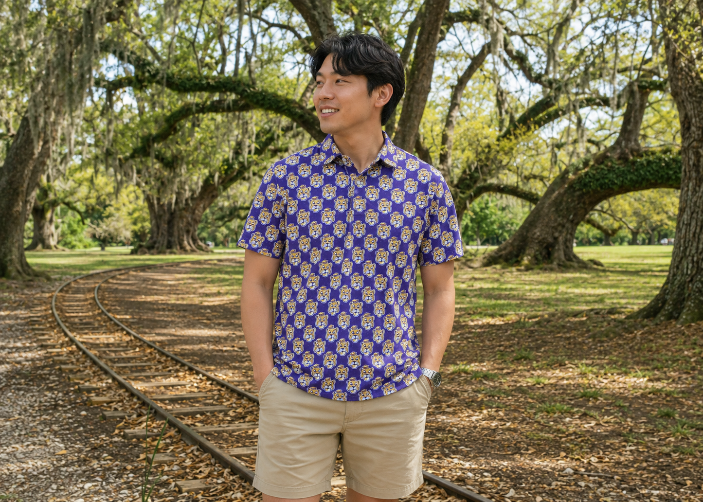 LSU Sailor Mike polo (officially licensed)