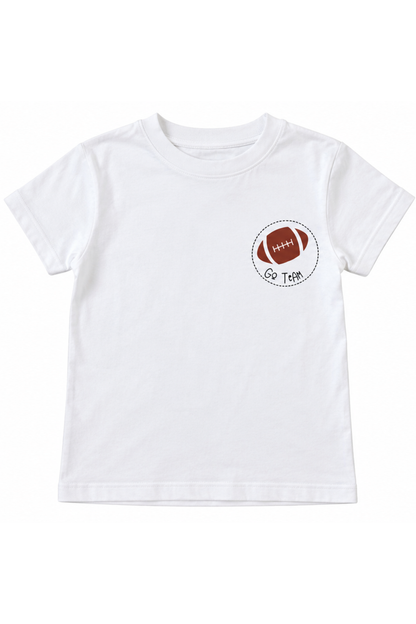 Kids' Go Hard Football Tee - Purple