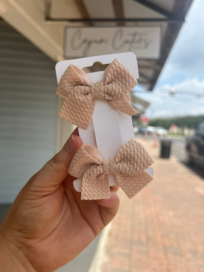 Quilted Piggy Bows - Cajun Cuties & Co