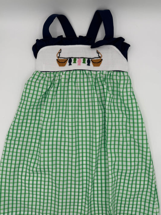 Fishing Hand Smocked Dress – Classic Southern Girls Outfit