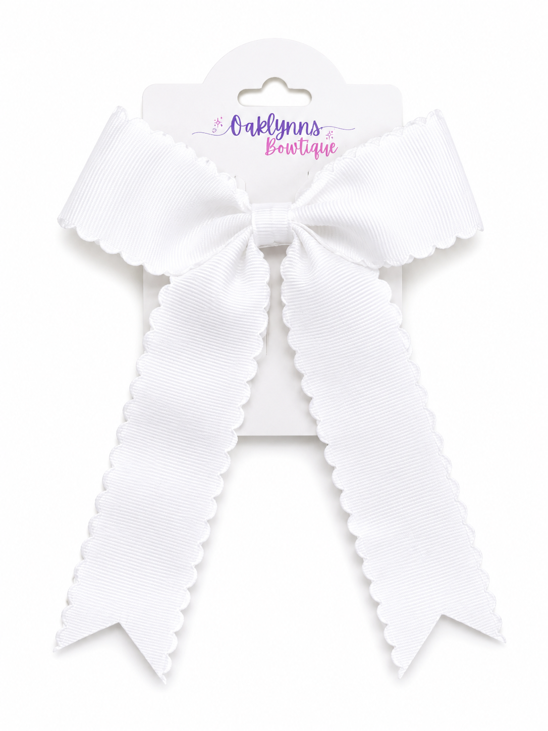 Scalloped Hair Bow